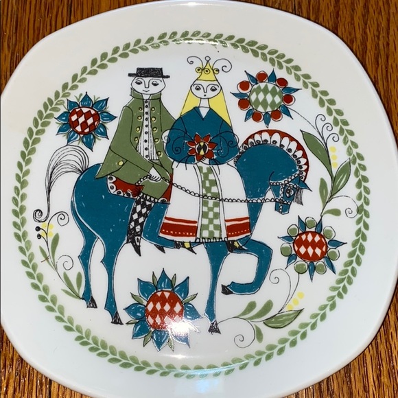 Vintage mid century modern plate